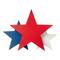 Glitzhome&#xAE; 11&#x22; Wooden Patriotic America Stars Table D&#xE9;cor